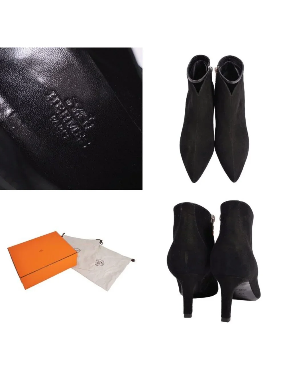 Hermes Boots Booties Side Zipper Suede les
